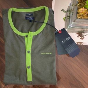 ARMANI JEANS Short Sleeve Henley